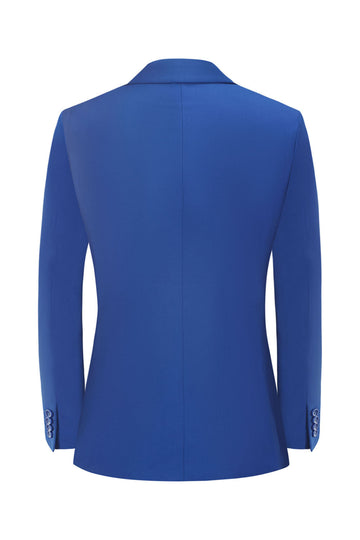 Mäns Blå 2-delad Dubbelknäppta Bröllopsdräkter